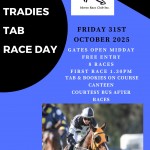 31st October 2025 Tradies TAB Race Day Poster