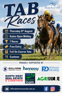 6th August 2026 TAB Races Poster
