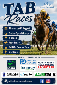 6th August 2026 TAB Races Poster